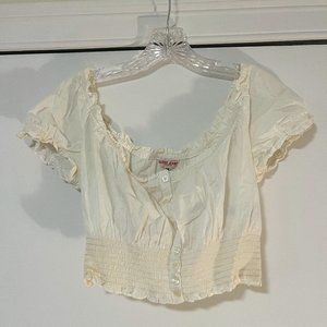 Small White Guess Crop Top